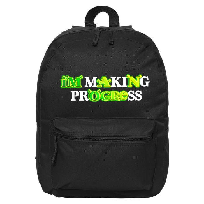 I’M Making Progress Funny 16 in Basic Backpack