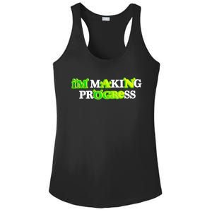 I’M Making Progress Funny Ladies PosiCharge Competitor Racerback Tank