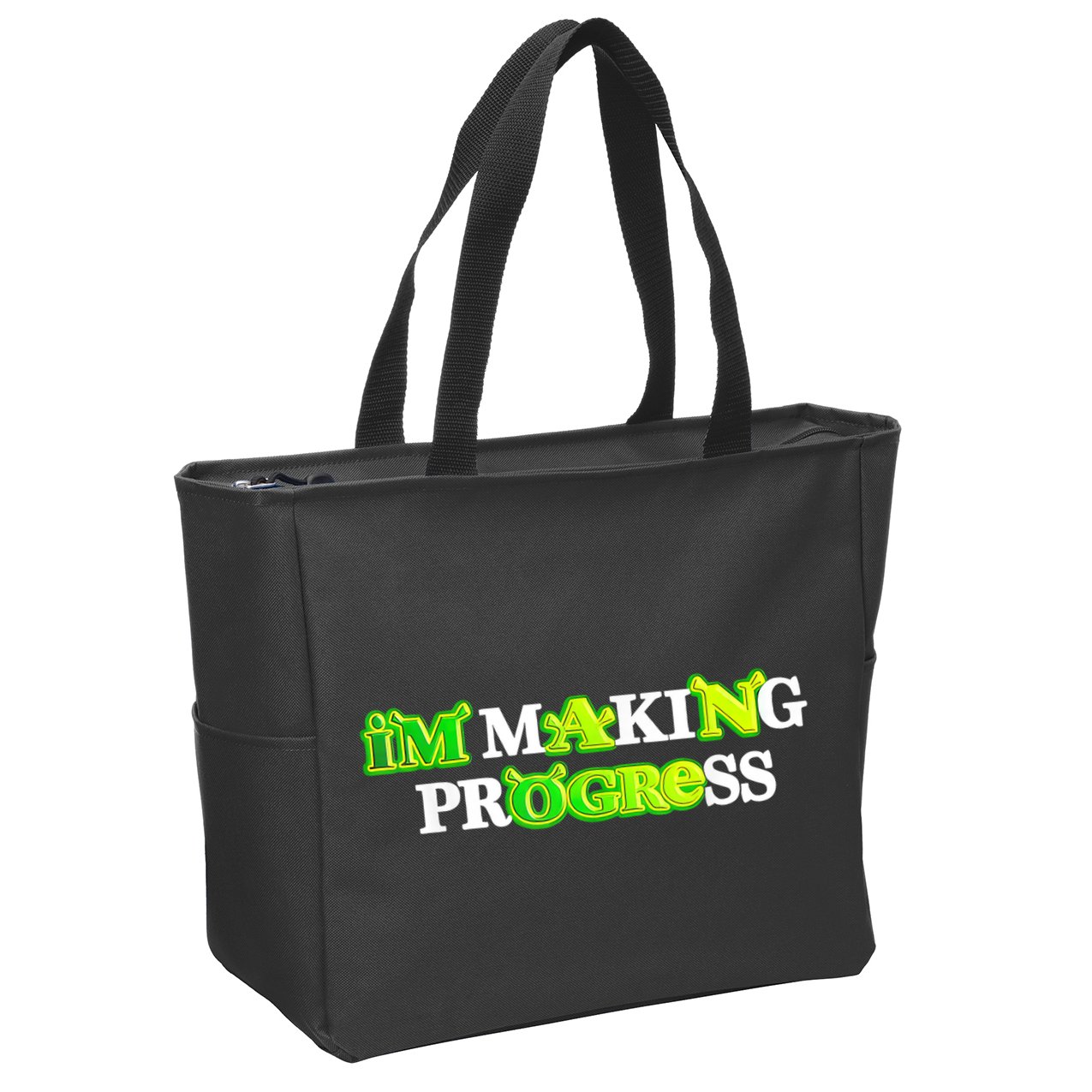 I’M Making Progress Funny Zip Tote Bag