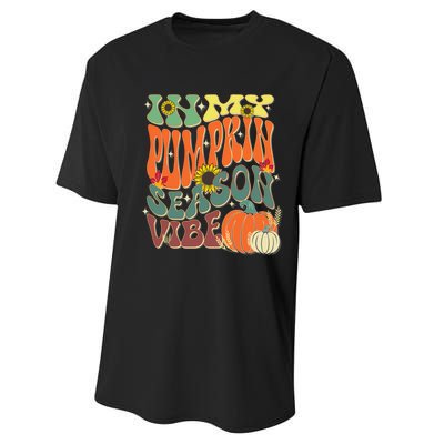 In My Pumpkin Season Vibe Halloween Thanksgiving Harvest Performance Sprint T-Shirt