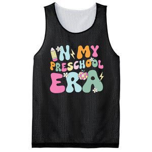 In My Preschool Era Cute Groovy Back To School Teachers Gift Mesh Reversible Basketball Jersey Tank