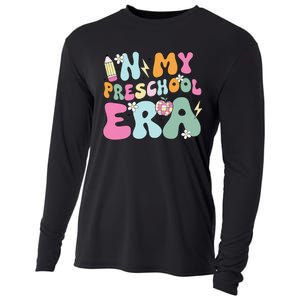 In My Preschool Era Cute Groovy Back To School Teachers Gift Cooling Performance Long Sleeve Crew