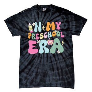 In My Preschool Era Cute Groovy Back To School Teachers Gift Tie-Dye T-Shirt