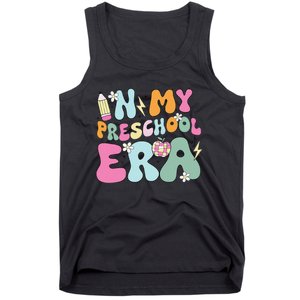 In My Preschool Era Cute Groovy Back To School Teachers Gift Tank Top