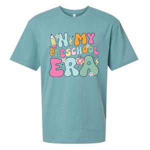 In My Preschool Era Cute Groovy Back To School Teachers Gift Sueded Cloud Jersey T-Shirt