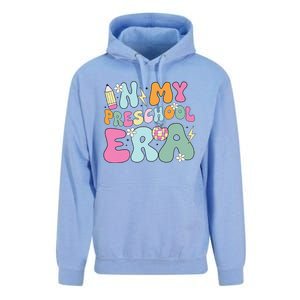 In My Preschool Era Cute Groovy Back To School Teachers Gift Unisex Surf Hoodie