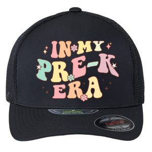 In My Prek Era Retro Back To School Groovy Teacher Student Flexfit Unipanel Trucker Cap