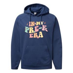 In My Prek Era Retro Back To School Groovy Teacher Student Performance Fleece Hoodie