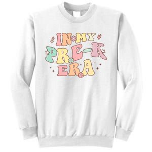 In My Prek Era Retro Back To School Groovy Teacher Student Sweatshirt