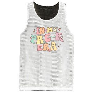 In My Prek Era Retro Back To School Groovy Teacher Student Mesh Reversible Basketball Jersey Tank