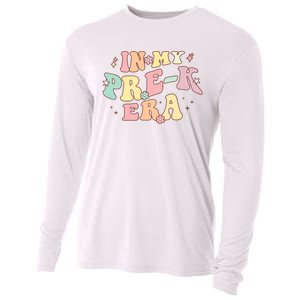 In My Prek Era Retro Back To School Groovy Teacher Student Cooling Performance Long Sleeve Crew