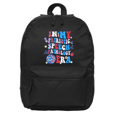 In My Patriotic Speech Pathology Era Happy 4th Of July 16 in Basic Backpack