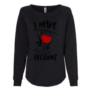 I Make Pour Decisions Beer Puns Funny Puns Funny Alcohol Womens California Wash Sweatshirt