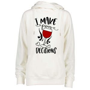 I Make Pour Decisions Beer Puns Funny Puns Funny Alcohol Womens Funnel Neck Pullover Hood