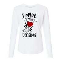 I Make Pour Decisions Beer Puns Funny Puns Funny Alcohol Womens Cotton Relaxed Long Sleeve T-Shirt