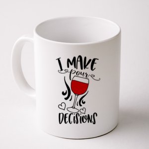 I Make Pour Decisions Beer Puns Funny Puns Funny Alcohol Coffee Mug