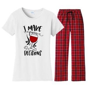 I Make Pour Decisions Beer Puns Funny Puns Funny Alcohol Women's Flannel Pajama Set