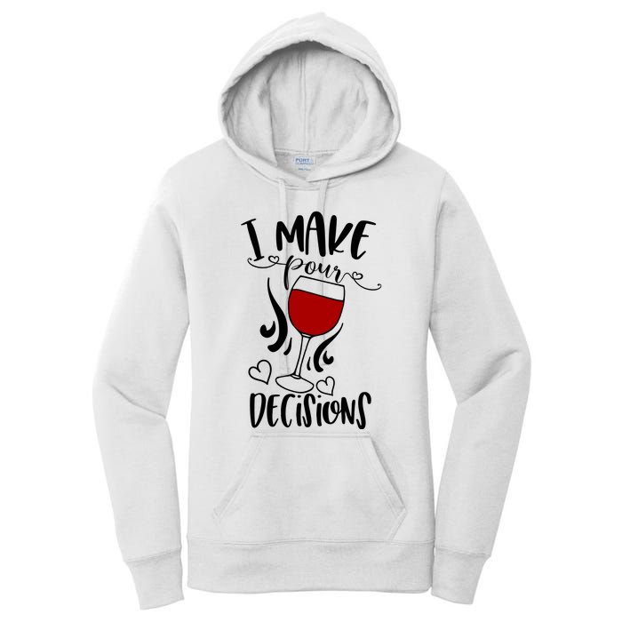 I Make Pour Decisions Beer Puns Funny Puns Funny Alcohol Women's Pullover Hoodie