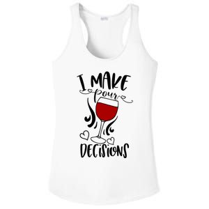 I Make Pour Decisions Beer Puns Funny Puns Funny Alcohol Ladies PosiCharge Competitor Racerback Tank