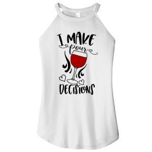 I Make Pour Decisions Beer Puns Funny Puns Funny Alcohol Women's Perfect Tri Rocker Tank