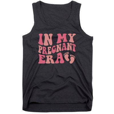 In My Pregnant Era Funny Pregnancy Announcet Pregnant Tank Top