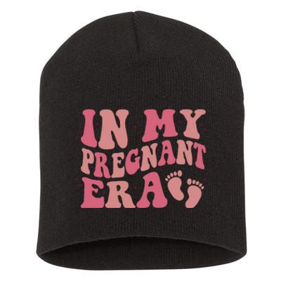 In My Pregnant Era Funny Pregnancy Announcet Pregnant Short Acrylic Beanie