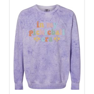 In My Pickleball Era Gift Colorblast Crewneck Sweatshirt