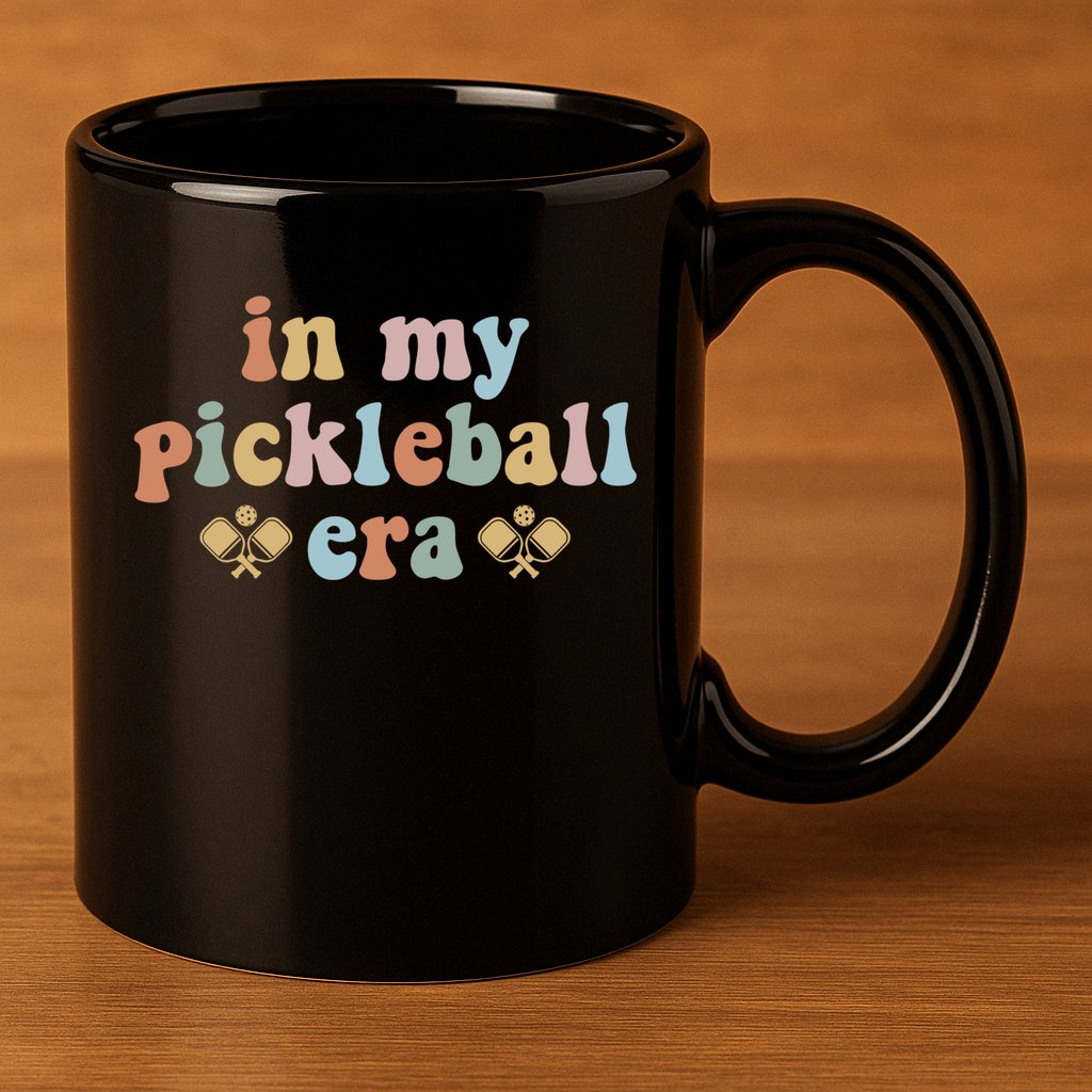 In My Pickleball Era Gift 11oz C Handle Ceramic Mug