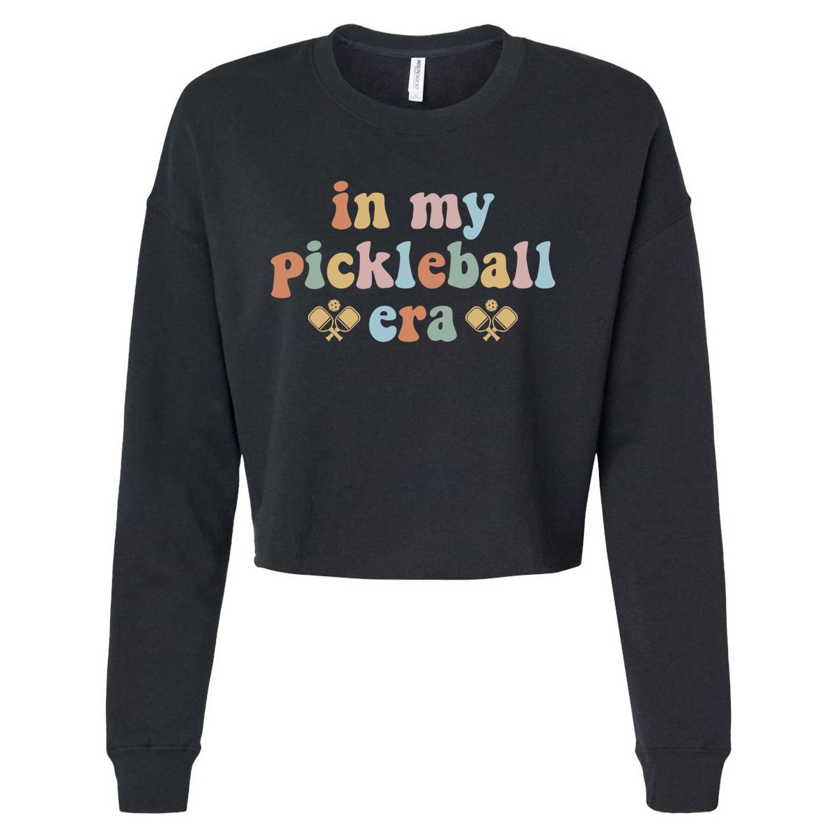 In My Pickleball Era Gift Cropped Pullover Crew