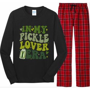 In My Pickle Lover Era Funny Canned Pickles Lover Wo Girl Long Sleeve Pajama Set