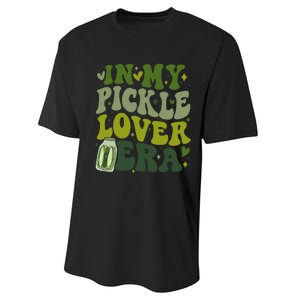 In My Pickle Lover Era Funny Canned Pickles Lover Wo Girl Performance Sprint T-Shirt