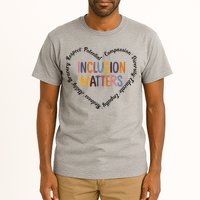 Inclusion Matters Positive Diversity Kindness Matter Heart Tall T-Shirt