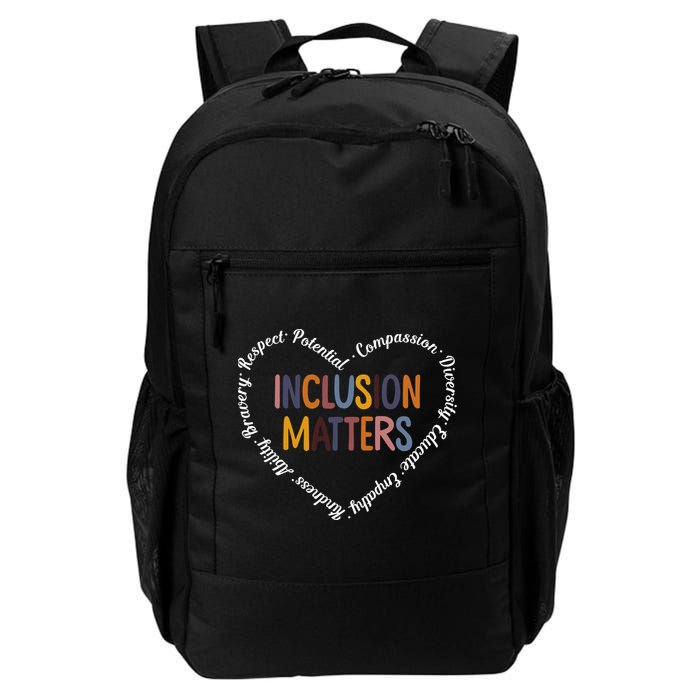 Inclusion Matters Positive Diversity Kindness Matter Heart Backpack
