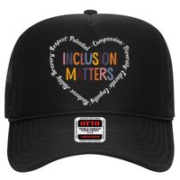 Inclusion Matters Positive Diversity Kindness Matter Heart Trucker Hat