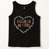 Inclusion Matters Positive Diversity Kindness Matter Heart Tank Top