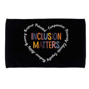 Inclusion Matters Positive Diversity Kindness Matter Heart Microfiber Hand Towel