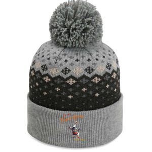 In My Porch Goose And Chill Era Funny The Baniff Cuffed Pom Beanie