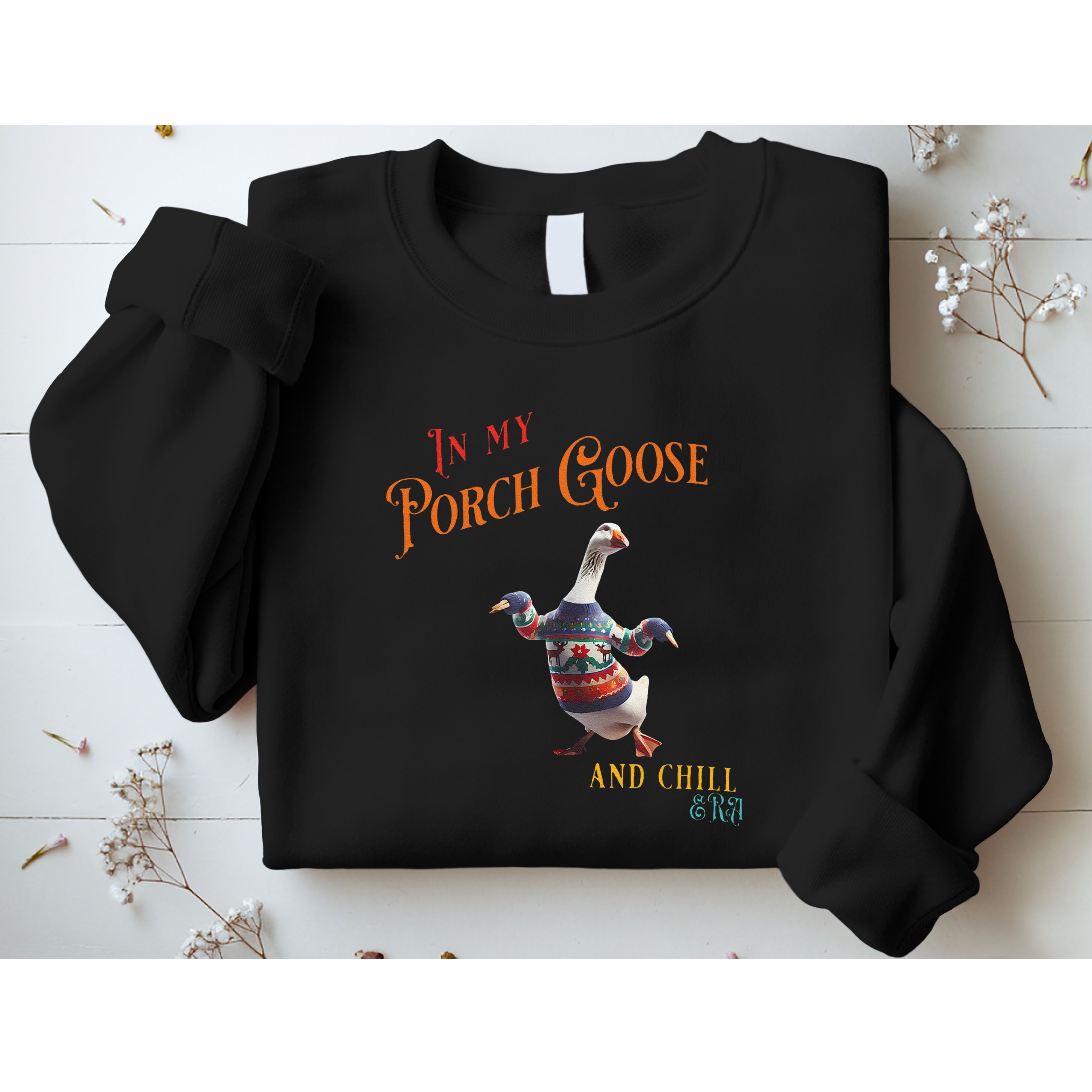 In My Porch Goose And Chill Era Funny Sweatshirt