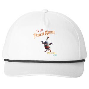 In My Porch Goose And Chill Era Funny Snapback Five-Panel Rope Hat