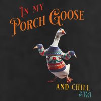 In My Porch Goose And Chill Era Funny Adult Drive Performance Visor