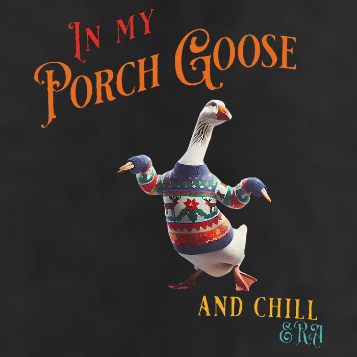 In My Porch Goose And Chill Era Funny Adult Drive Performance Visor