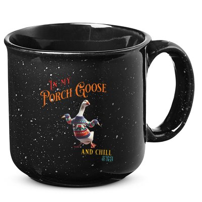 In My Porch Goose And Chill Era Funny 15oz Campfire Ceramic Mug