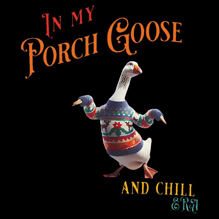 In My Porch Goose And Chill Era Funny Visor
