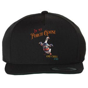 In My Porch Goose And Chill Era Funny Wool Snapback Cap