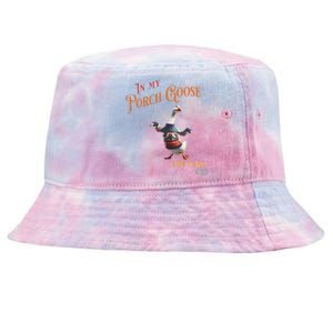 In My Porch Goose And Chill Era Funny Tie-Dyed Bucket Hat