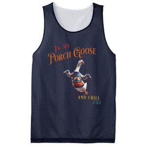 In My Porch Goose And Chill Era Funny Mesh Reversible Basketball Jersey Tank