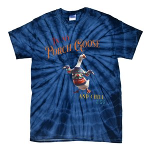 In My Porch Goose And Chill Era Funny Tie-Dye T-Shirt