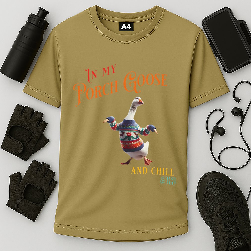 In My Porch Goose And Chill Era Funny Cooling Performance Crew T-Shirt
