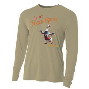 In My Porch Goose And Chill Era Funny Cooling Performance Long Sleeve Crew