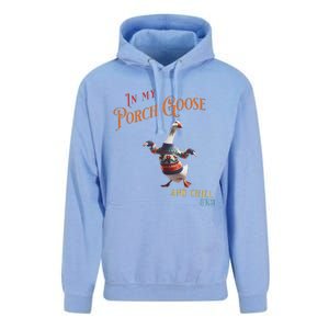 In My Porch Goose And Chill Era Funny Unisex Surf Hoodie